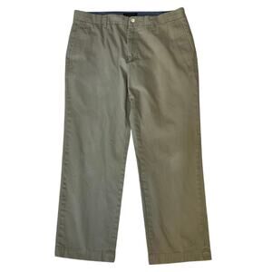 Banana Republic Emerson Chino Casual Khaki Straight Leg Cotton Pants 35x30